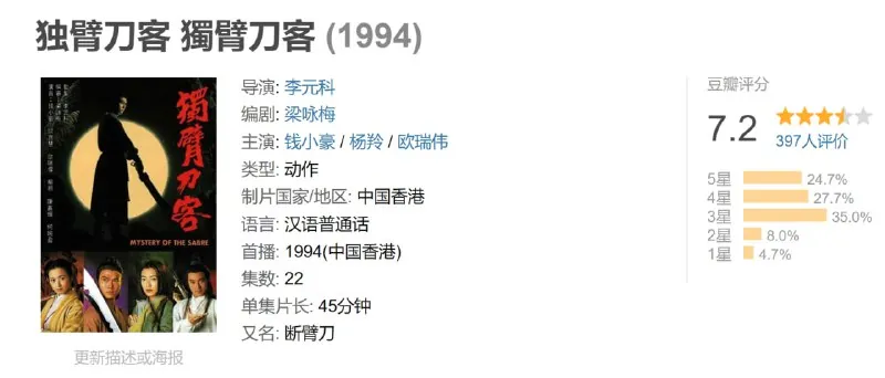 独臂刀客獨臂刀客（1994）