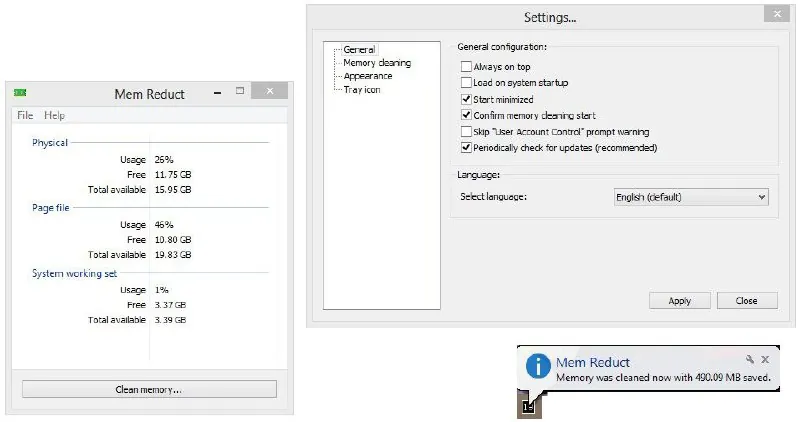MemReduct-Windows内存优化工具