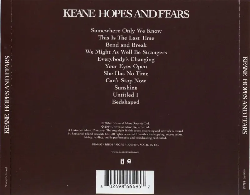 Keane-HopesAndFears（EUEdition）