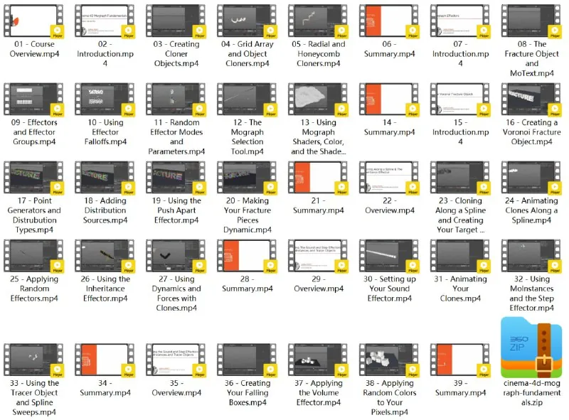 C4D动力学系统全面基础入门视频教程（国外）